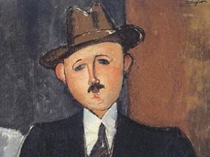 Amedeo Modigliani, Seated Man with a Cane, (1918).