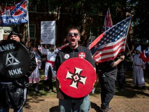 The Ku Klux Klan protests in Charlottesville, Va.