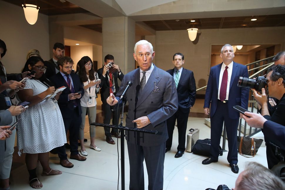 Roger Stone Suggests Unlawful Surveillance Over Leak of Private Wikileaks Messages