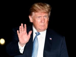 President Donald Trump waves to the press on his arrival at the White House, June 23, 2018 in Washington, DC. Trump met with supporters and delivered remarks to the Nevada Republican Party Convention.