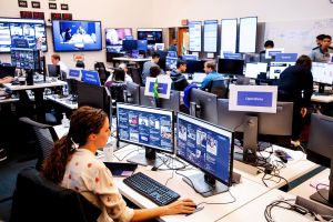 Facebook's 'War Room' at its Menlo Park headquarters was launched late last year to serve as the company's nerve center in the fight against misinformation.