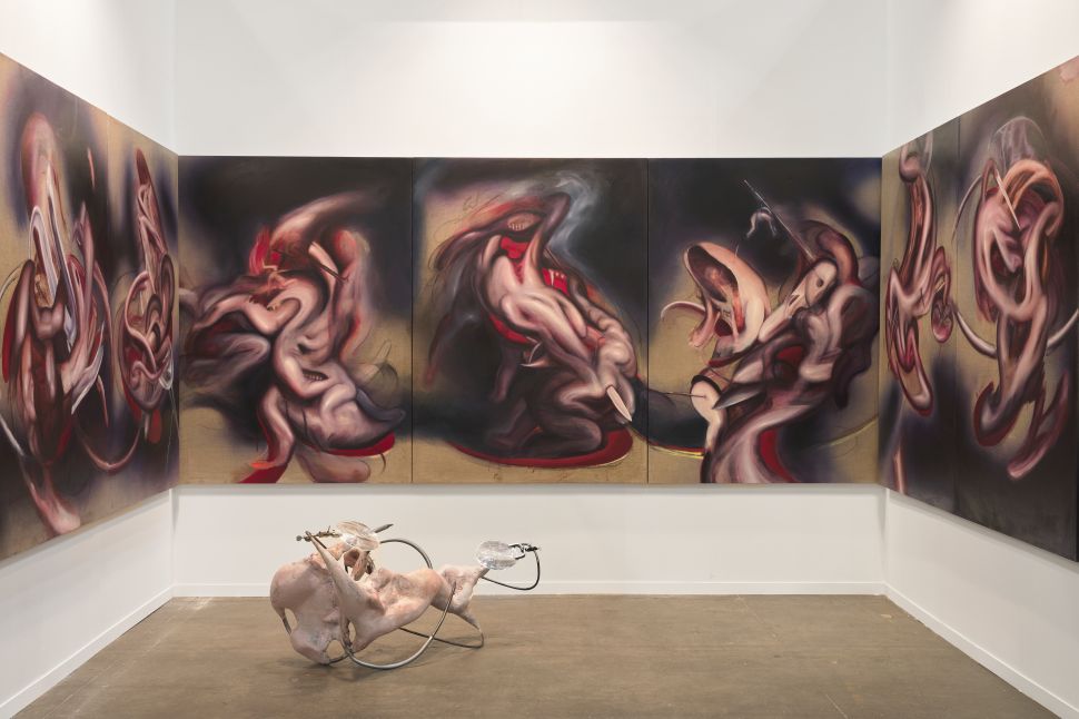 Large paintings of deformed bodies